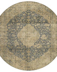LOOMLAN Rugs Naraxa Gray Washable Indoor-Outdoor Rug