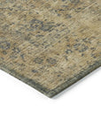 LOOMLAN Rugs Naraxa Gray Washable Indoor-Outdoor Rug