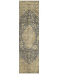 LOOMLAN Rugs Naraxa Gray Washable Indoor-Outdoor Rug