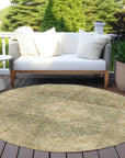 LOOMLAN Rugs Naraxa Green Washable Indoor-Outdoor Rug
