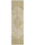 LOOMLAN Rugs Naraxa Ivory Washable Indoor-Outdoor Rug