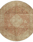 LOOMLAN Rugs Naraxa Orange Washable Indoor-Outdoor Rug