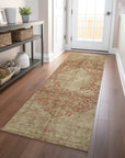 LOOMLAN Rugs Naraxa Orange Washable Indoor-Outdoor Rug