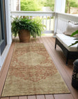 LOOMLAN Rugs Naraxa Orange Washable Indoor-Outdoor Rug