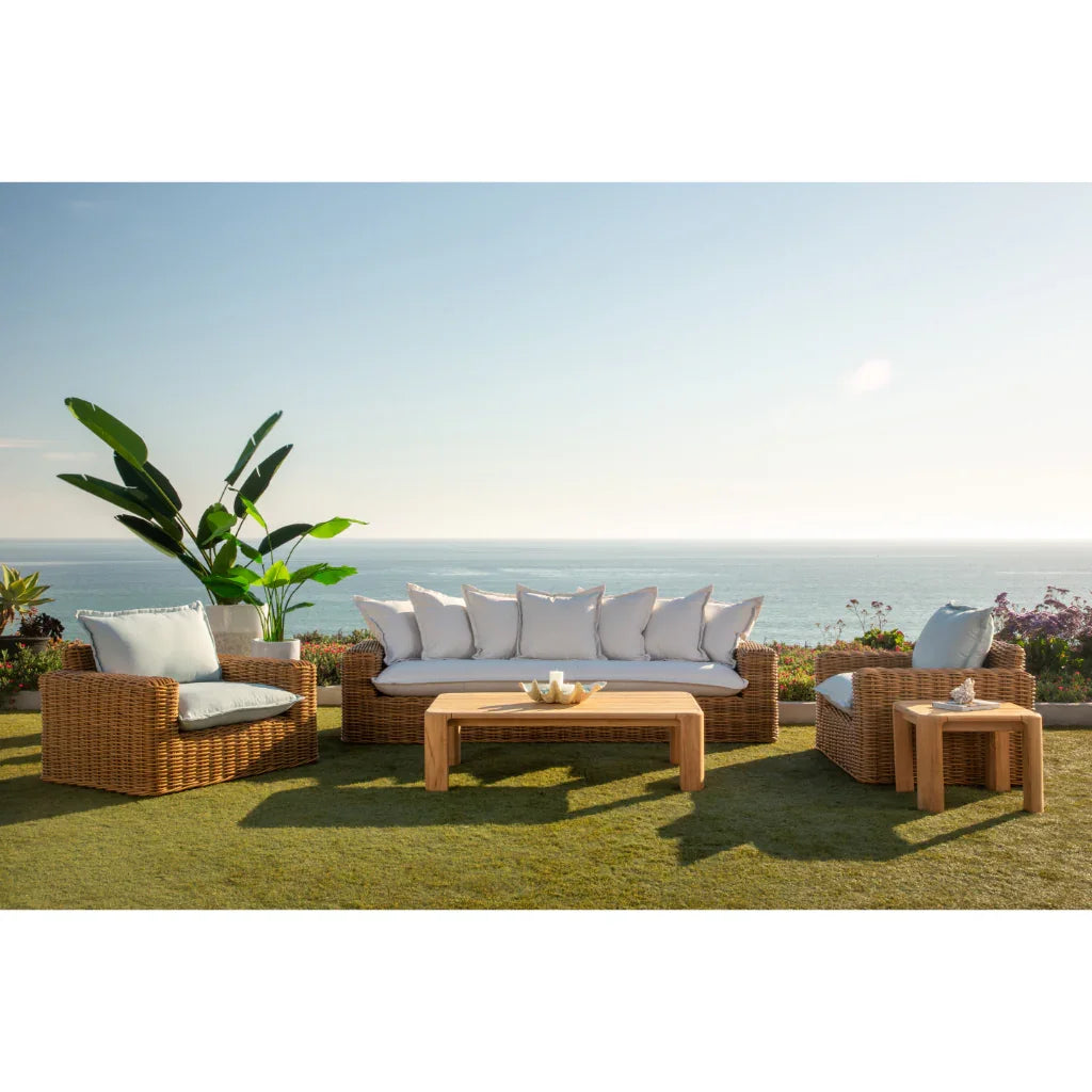 Sunset West Natural Teak Outdoor Coffee Table