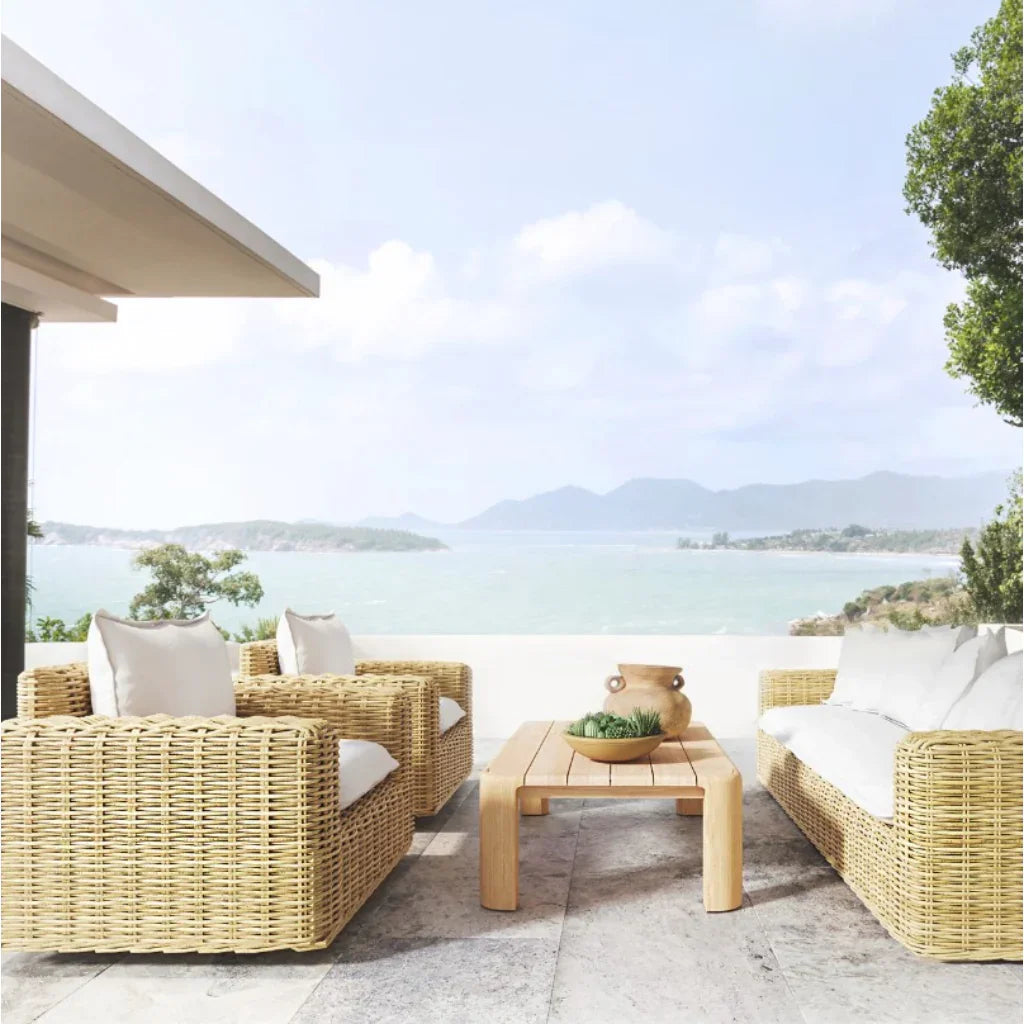 Sunset West Natural Teak Outdoor Coffee Table