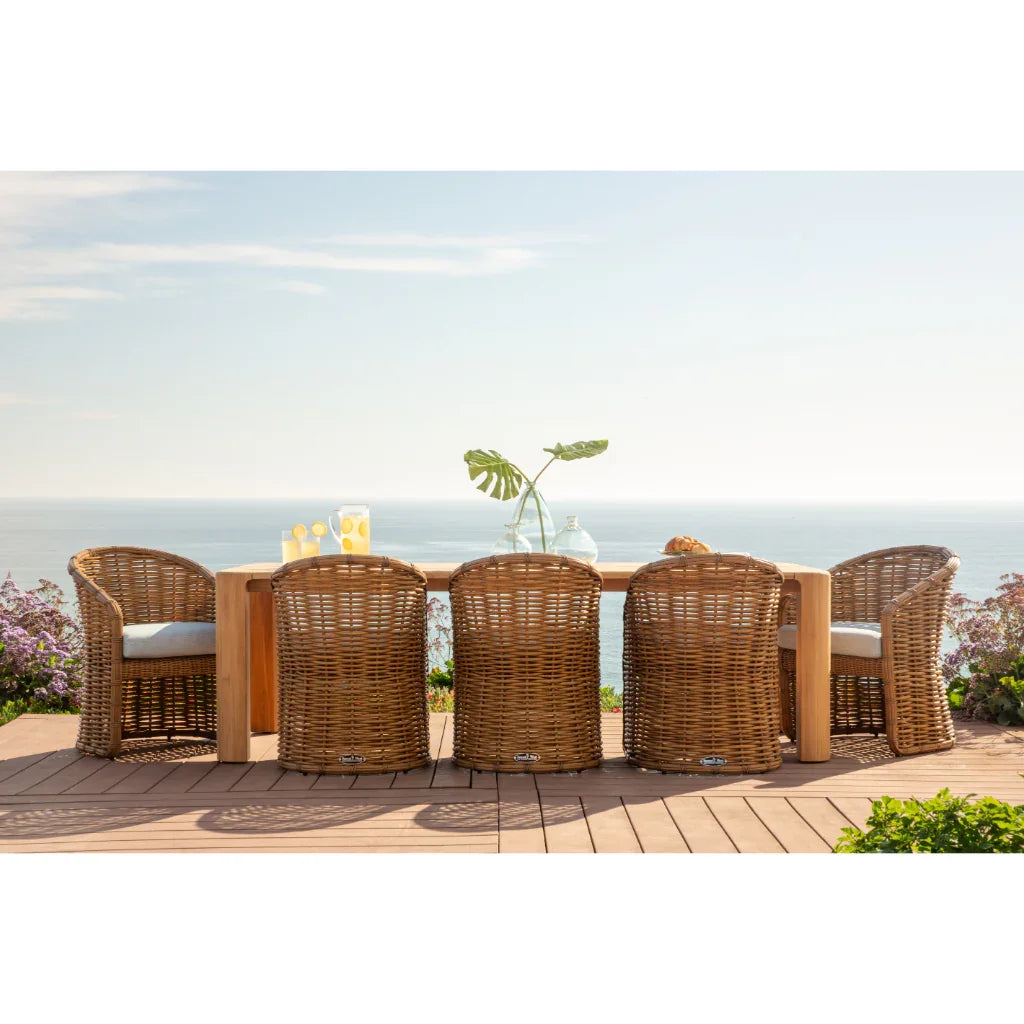 Sunset West Natural Teak Outdoor Dining Table