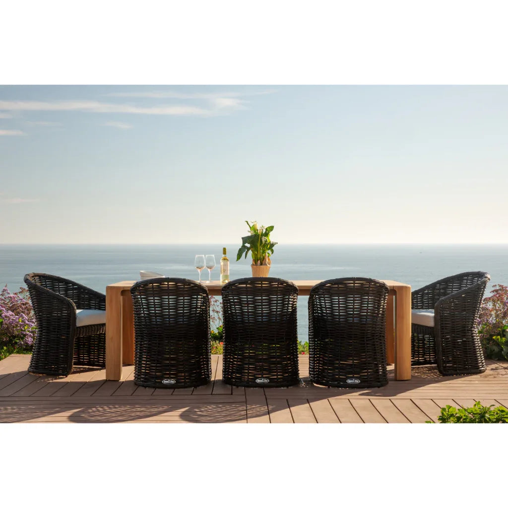 Sunset West Natural Teak Outdoor Dining Table