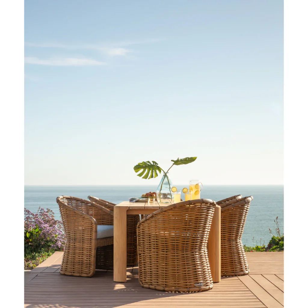 Sunset West Natural Teak Outdoor Dining Table