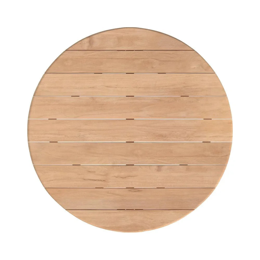 Sunset West Natural Teak Round Outdoor Dining Table