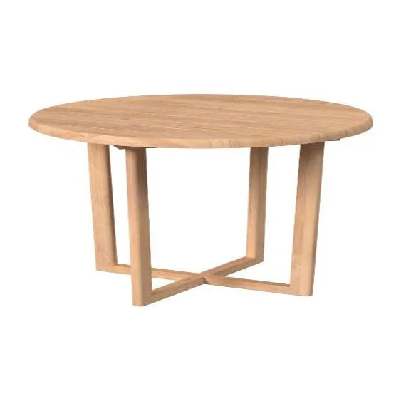 Sunset West Natural Teak Round Outdoor Dining Table