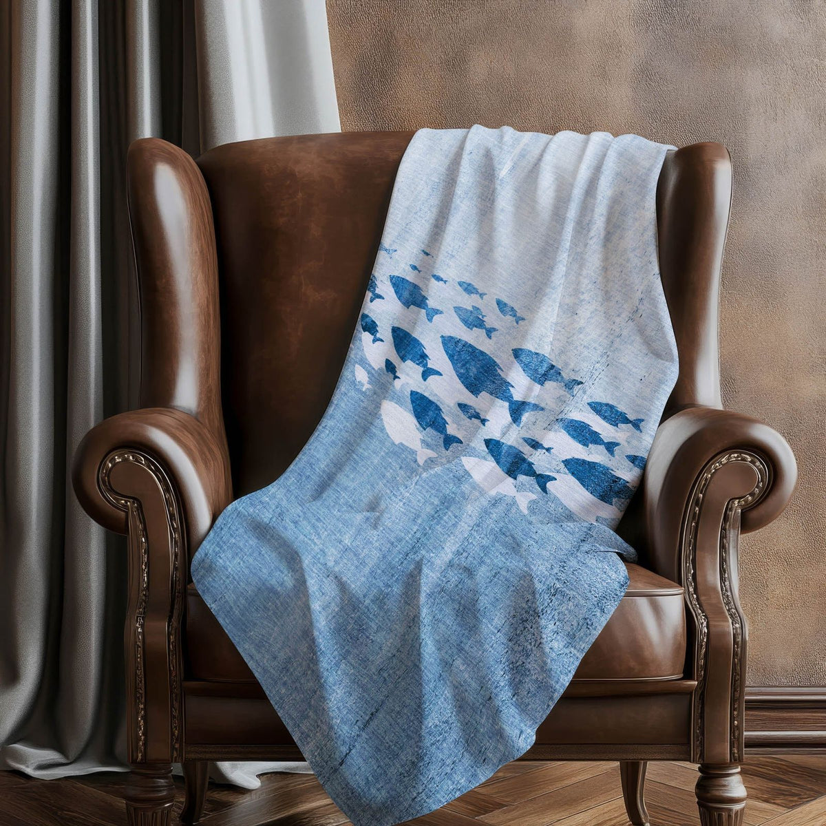 Addison Rugs Nautical Blue Washable Indoor-Outdoor Rug