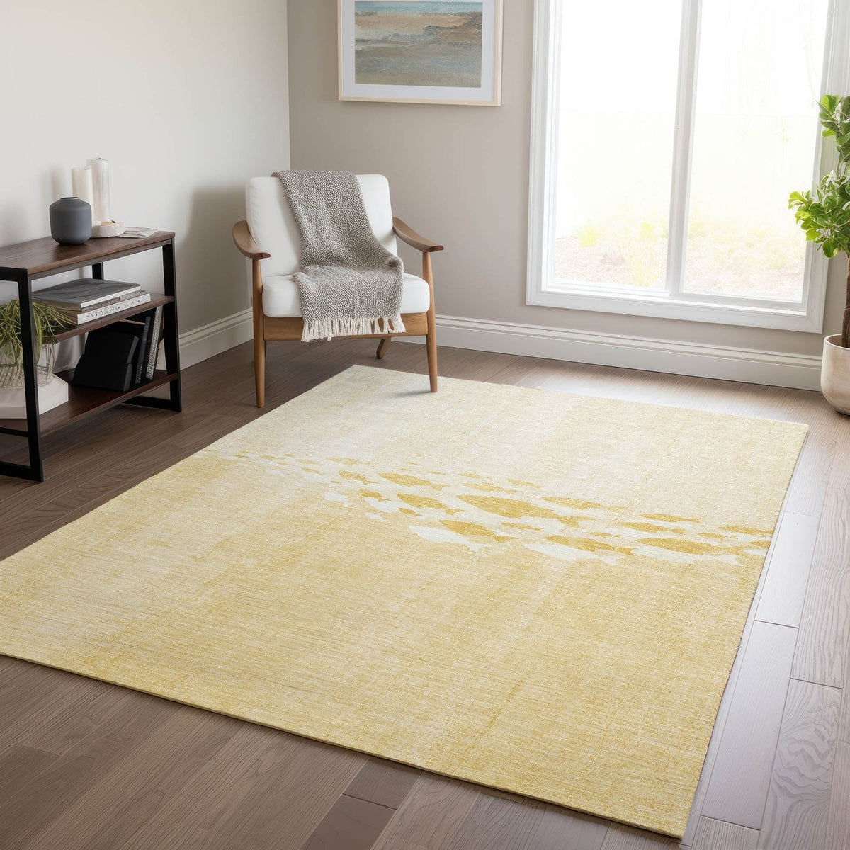 Addison Rugs Nautical Gold Washable Indoor-Outdoor Rug