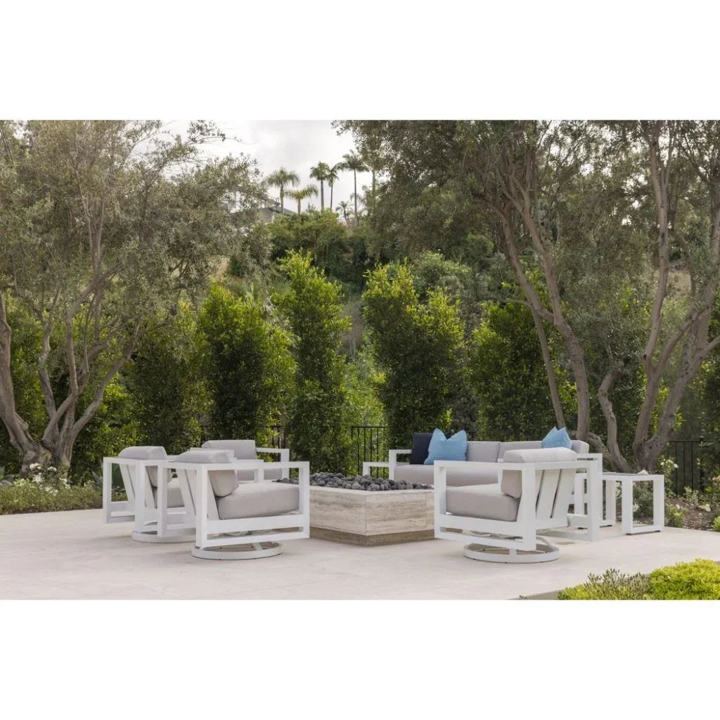 Sunset West Newport Aluminum Outdoor End Table