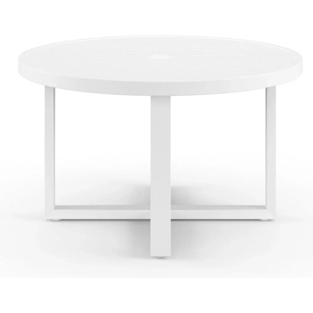 Sunset West Newport Aluminum Round Outdoor Dining Table