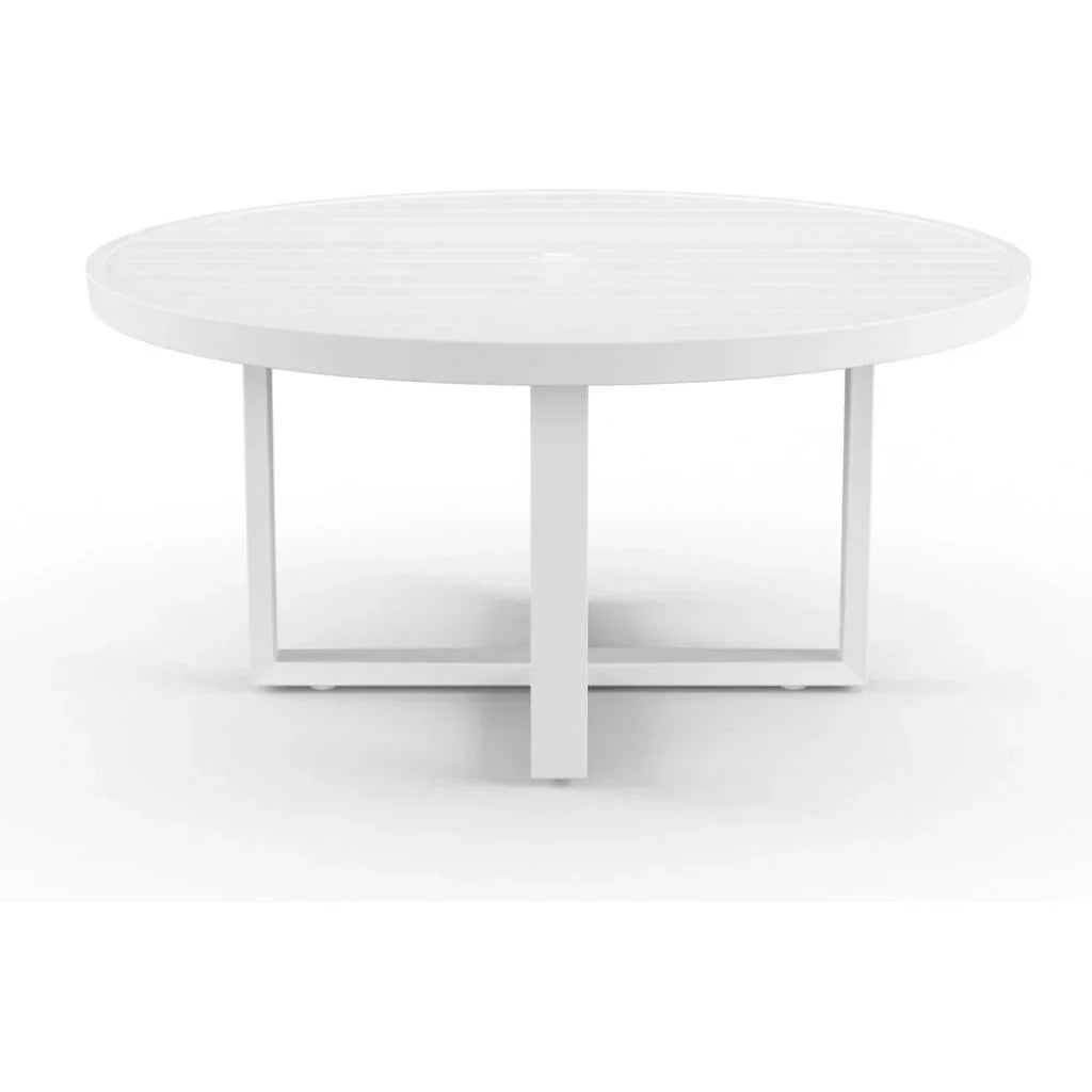 Sunset West Newport Aluminum Round Outdoor Dining Table