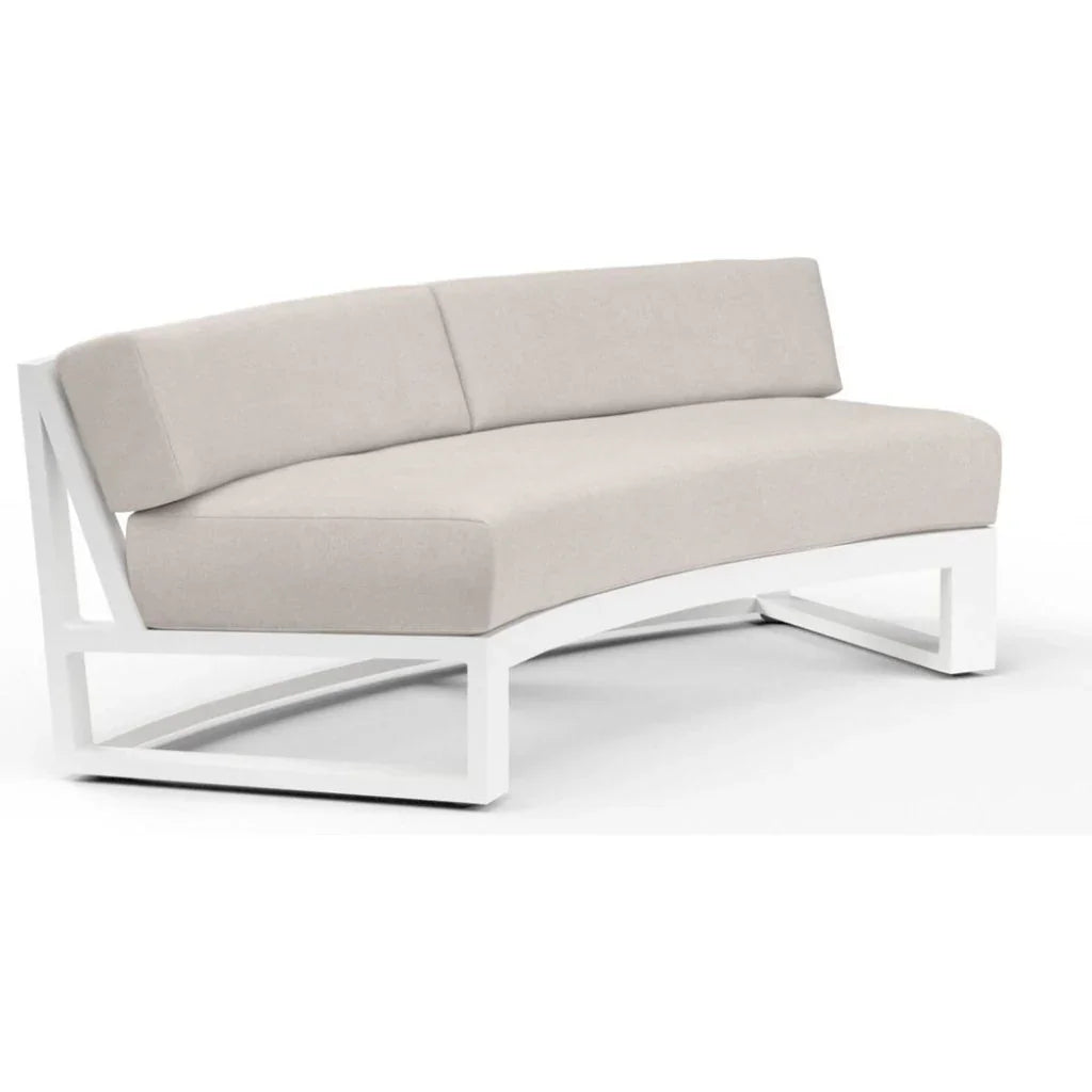 Sunset West Newport Sunbrella Outdoor Curved Sofa