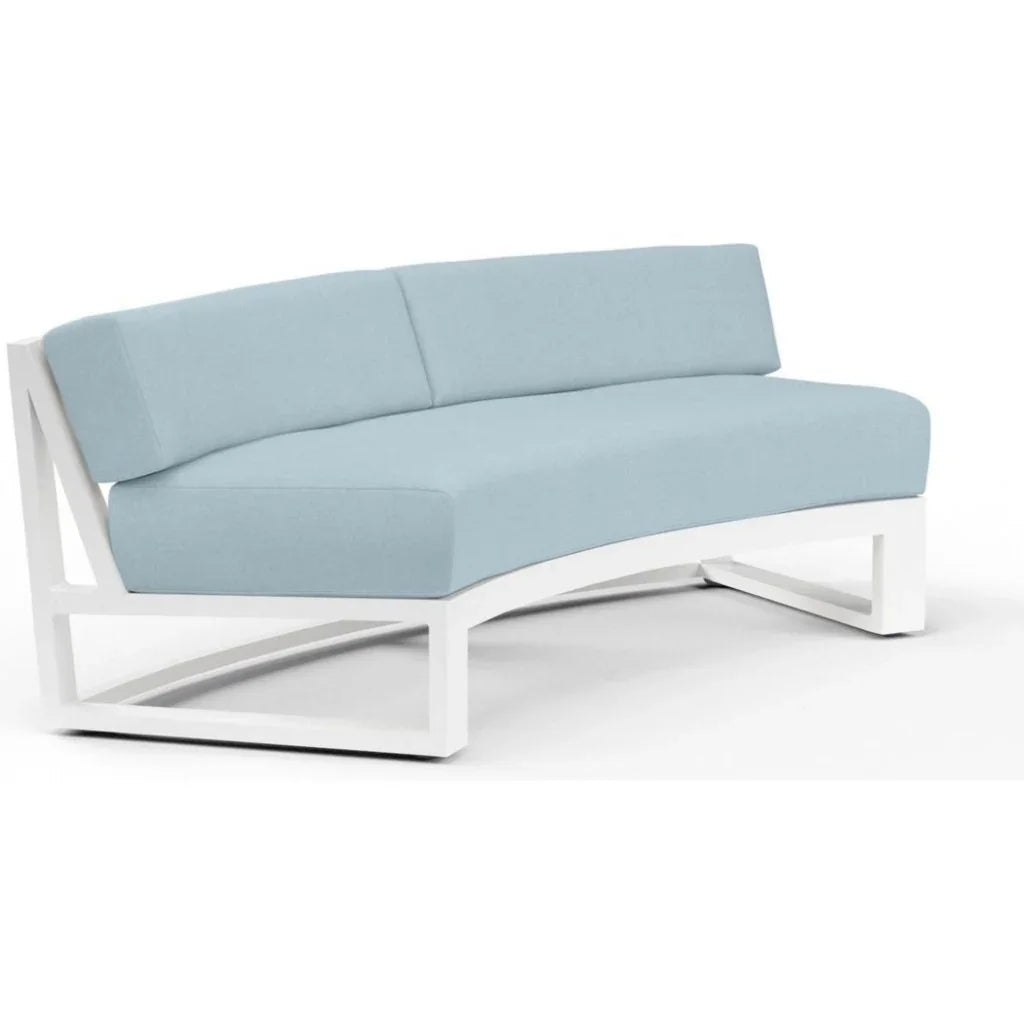 Sunset West Newport Sunbrella Outdoor Curved Sofa