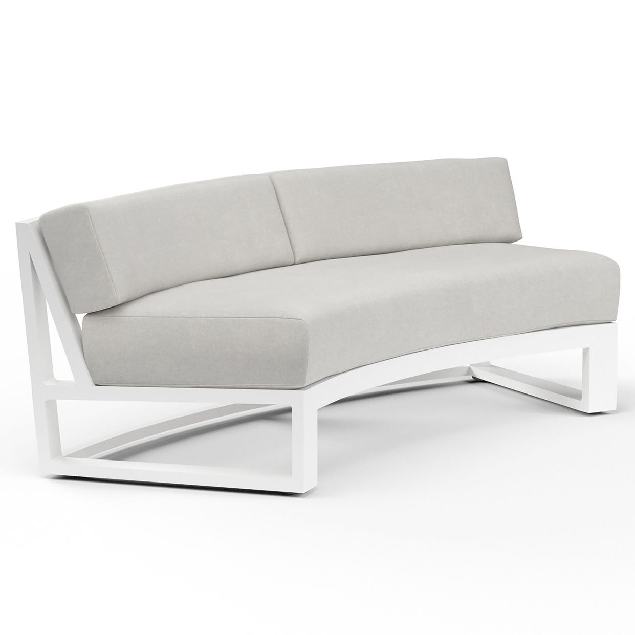 Sunset West Newport Sunbrella Outdoor Curved Sofa