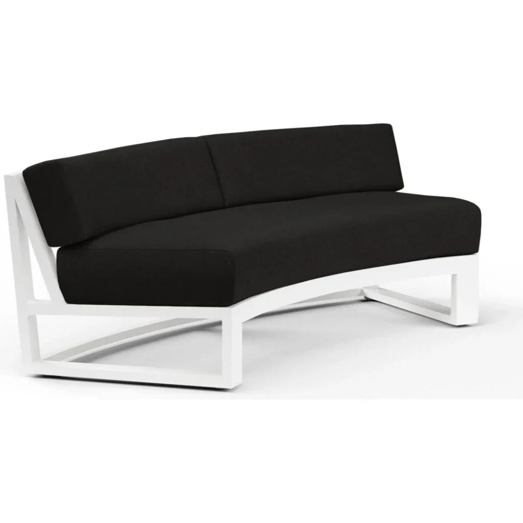 Sunset West Newport Sunbrella Outdoor Curved Sofa