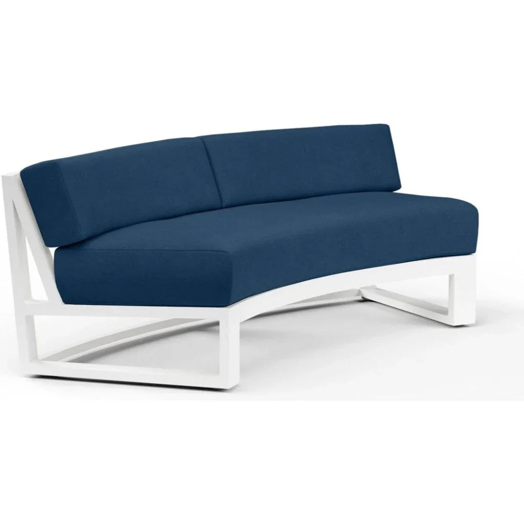 Sunset West Newport Sunbrella Outdoor Curved Sofa