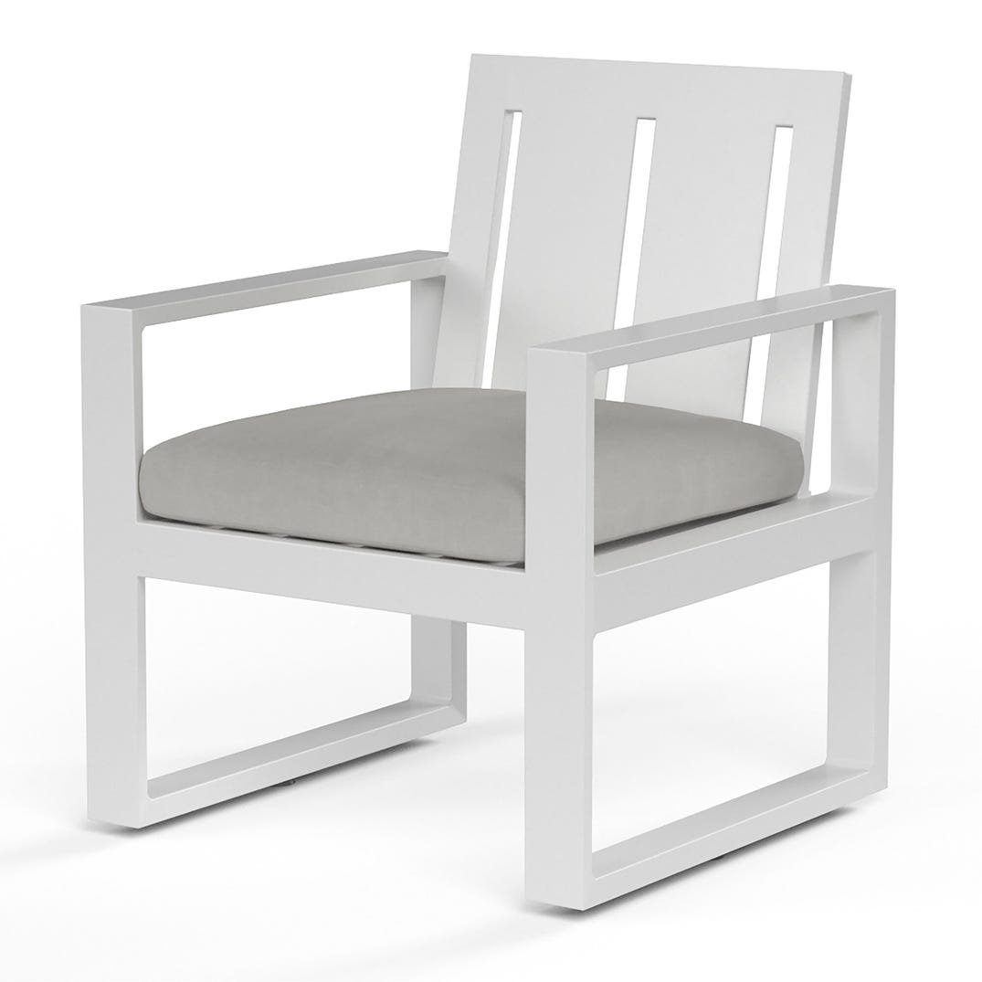 Sunset West Newport Sunbrella Outdoor Dining Armchair 2PC