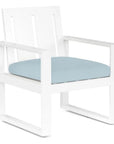 Sunset West Newport Sunbrella Outdoor Dining Armchair 2PC