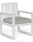Sunset West Newport Sunbrella Outdoor Dining Armchair 2PC