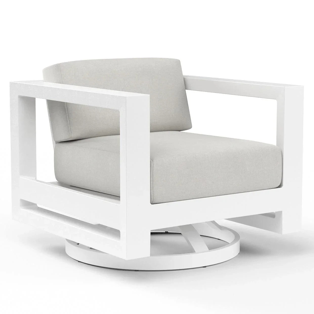 Sunset West Newport Sunbrella Swivel Outdoor Club Chair