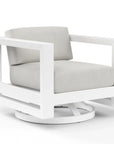 Sunset West Newport Sunbrella Swivel Outdoor Club Chair