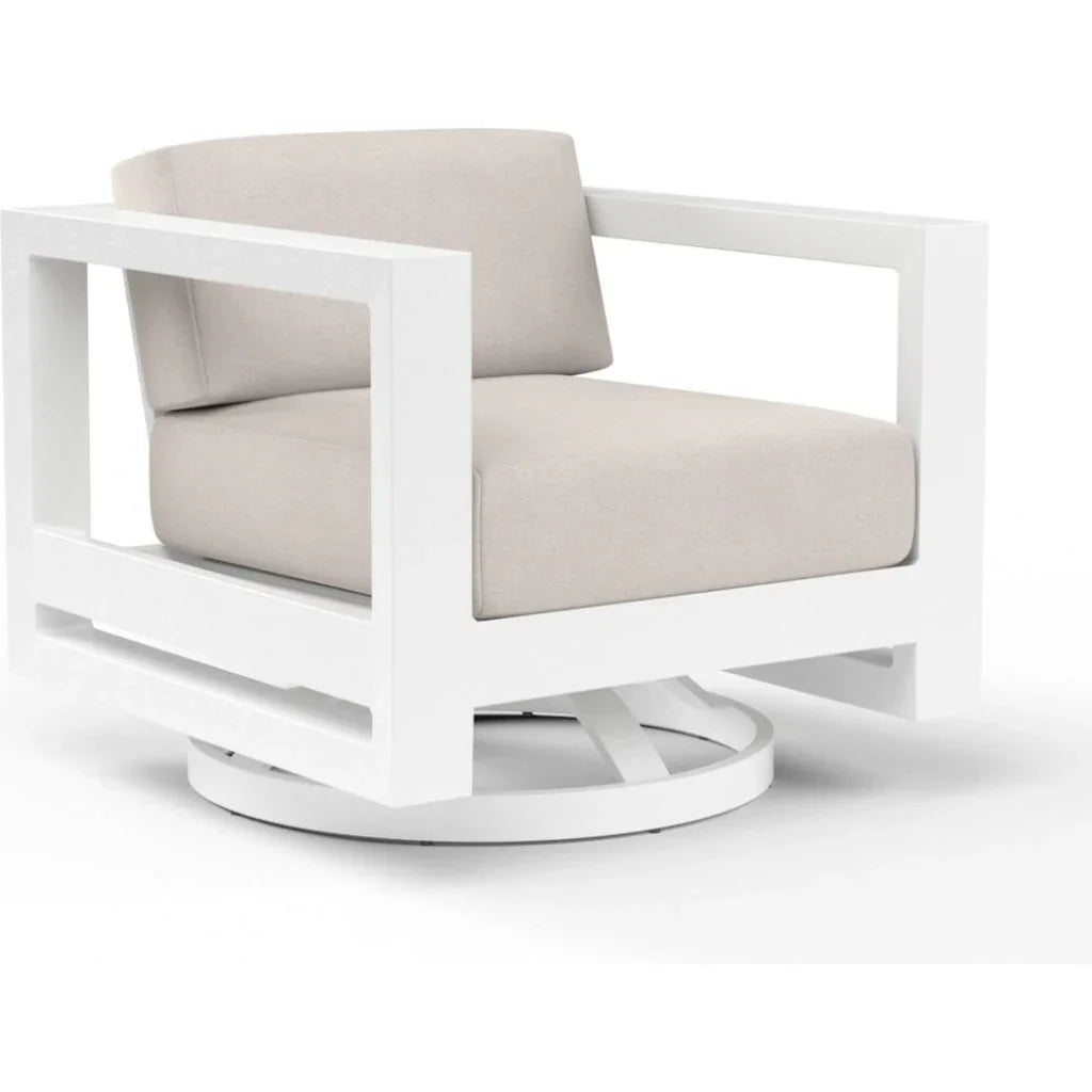 Sunset West Newport Sunbrella Swivel Outdoor Club Chair
