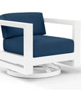 Sunset West Newport Sunbrella Swivel Outdoor Club Chair