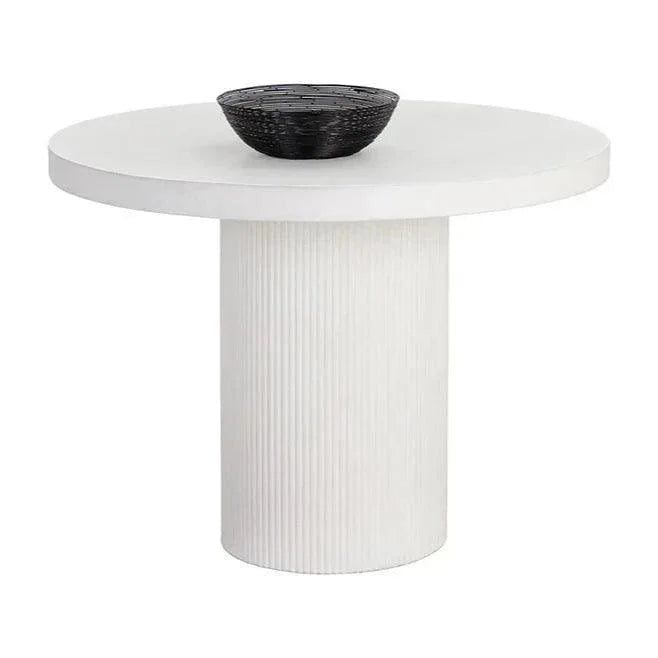 SUNPAN Nicolette Concrete Outdoor Round Dining Table