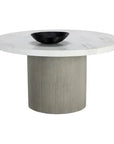 SUNPAN Nicolette Concrete Outdoor Round Dining Table