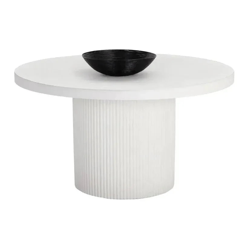 SUNPAN Nicolette Concrete Outdoor Round Dining Table