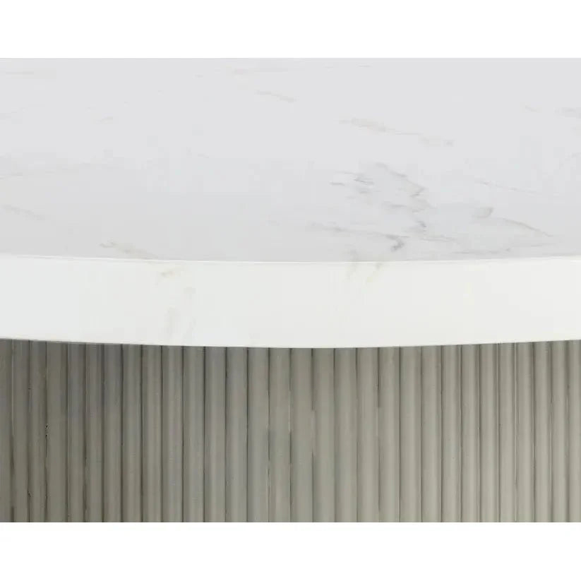 SUNPAN Nicolette Concrete Outdoor Round Dining Table
