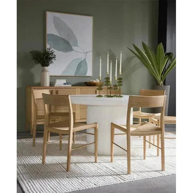 SUNPAN Nicolette Concrete Outdoor Round Dining Table