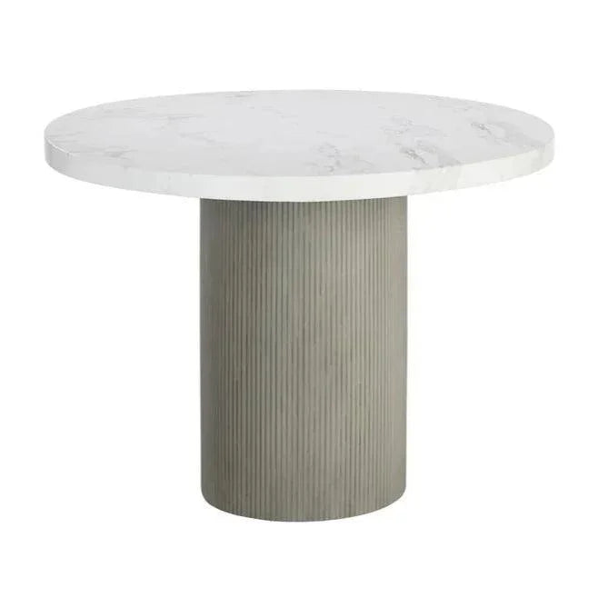 SUNPAN Nicolette Concrete Outdoor Round Dining Table