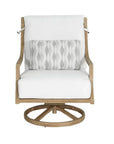 Castelle Nicoya High Back Swivel Rocking Lounge Chair with Sunbrella Cushions