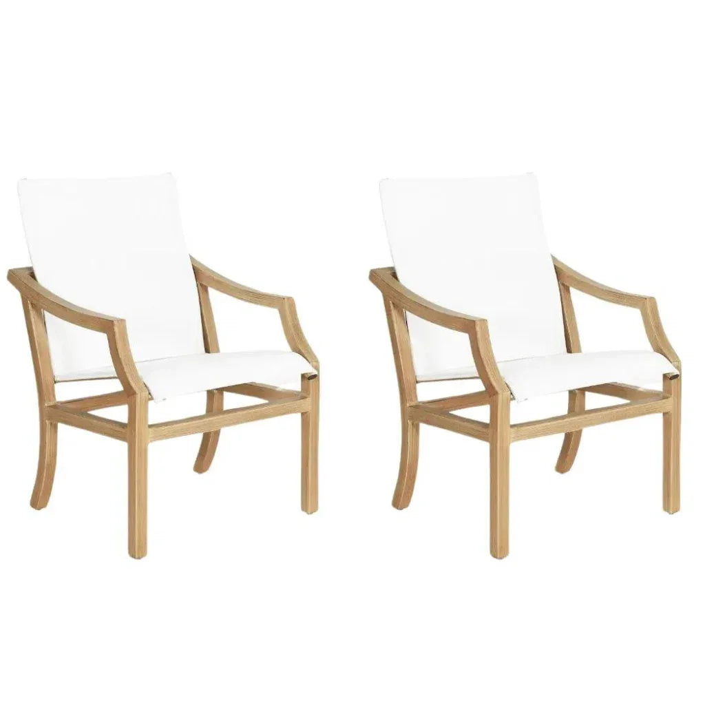 Castelle Nicoya Sling Outdoor Dining Chair By Castelle