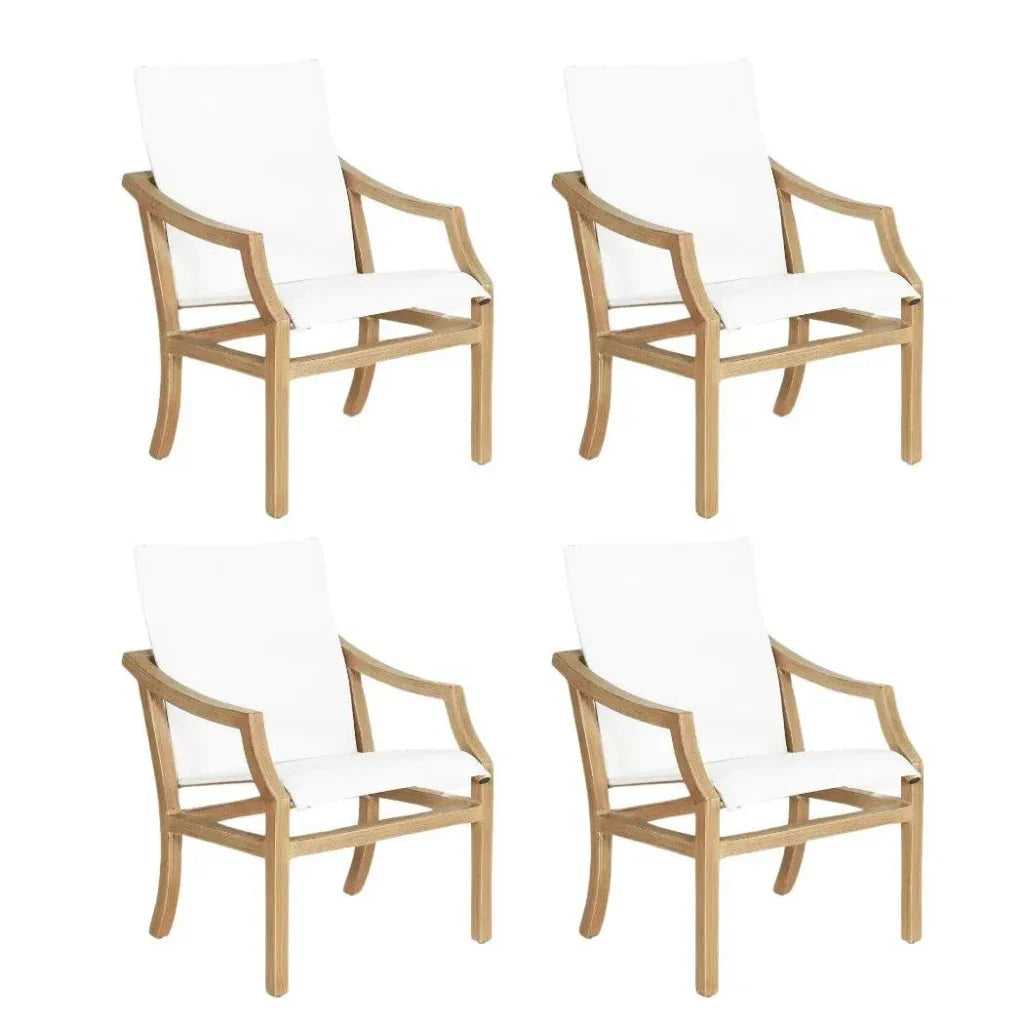 Castelle Nicoya Sling Outdoor Dining Chair By Castelle