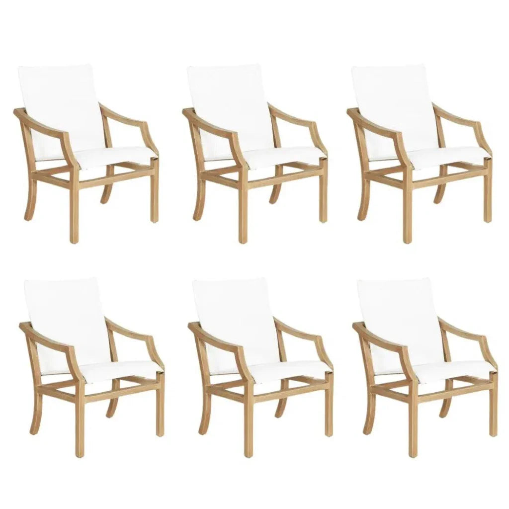 Castelle Nicoya Sling Outdoor Dining Chair By Castelle