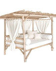 Nikki Teak Wooden Outdoor Daybed-Outdoor Daybeds-Artesia-LOOMLAN