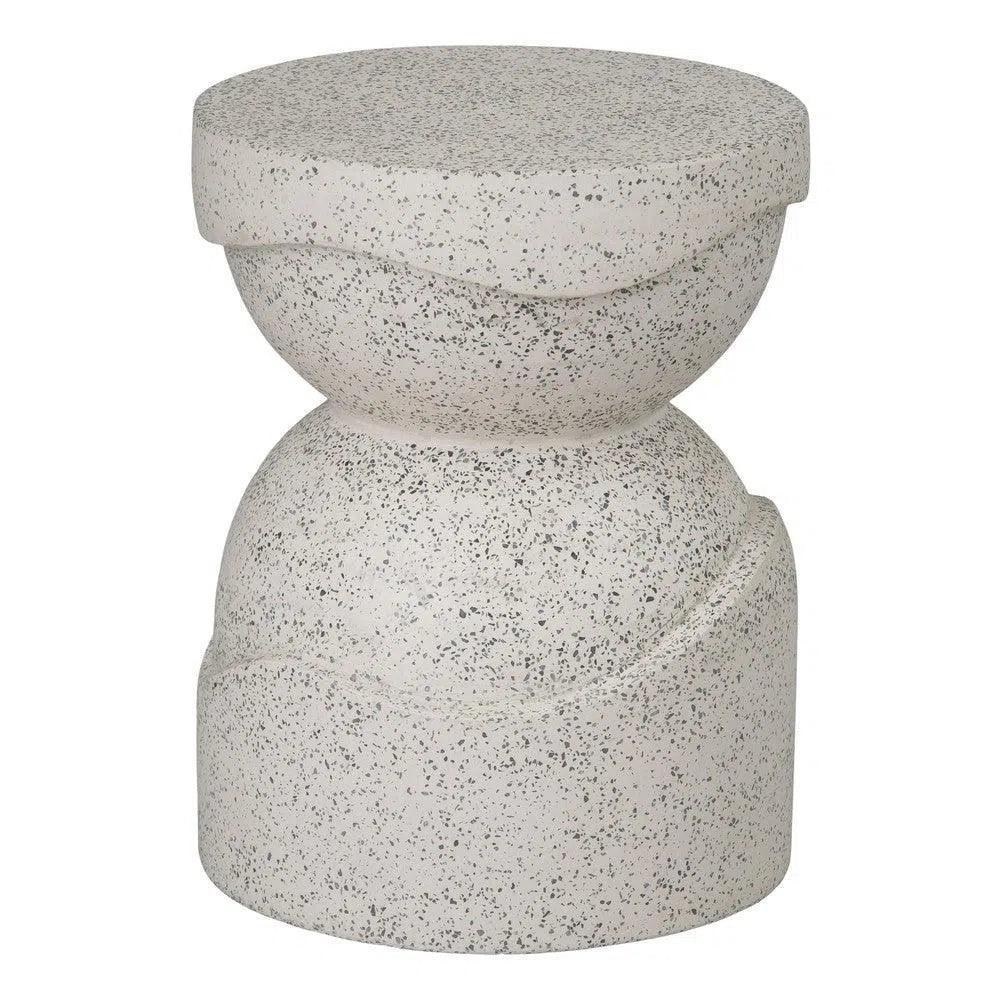 Emissary Noah 18 in. Round Terrazzo Garden Stool