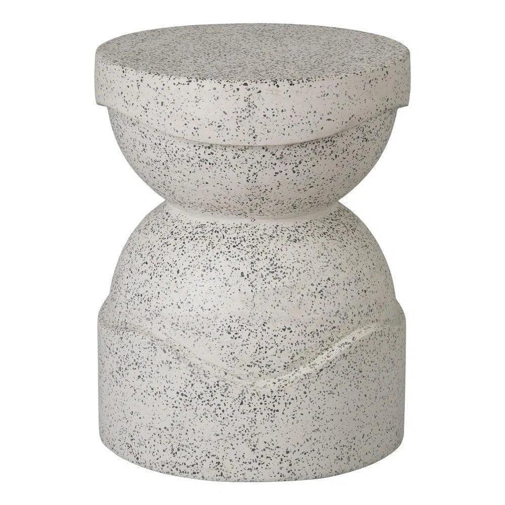 Emissary Noah 18 in. Round Terrazzo Garden Stool