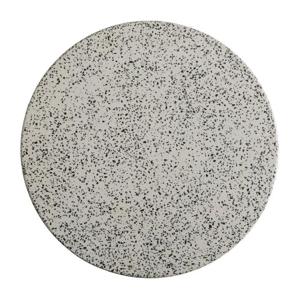 Emissary Noah 18 in. Round Terrazzo Garden Stool