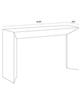 Nomad Console Table Grey Concrete-Outdoor Console Tables-SUNPAN-LOOMLAN