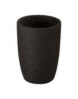 Emissary Notch Matte Black Ceramic Outdoor Planter