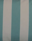 Cafe Stripe Aqua Outdoor Lumbar Pillow