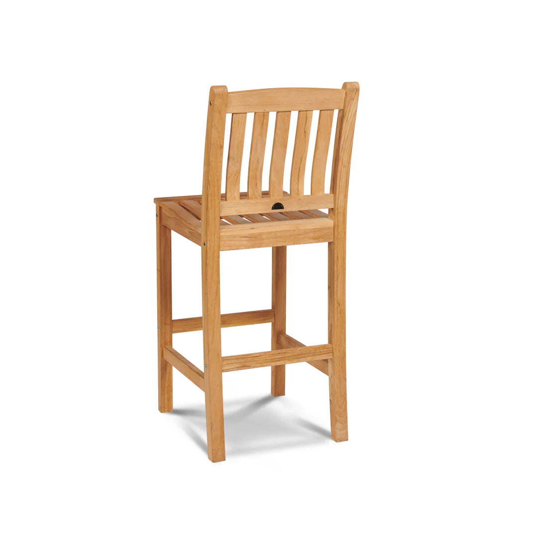 HiTeak Oasis Teak Outdoor Armless Barstool